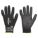 COATED GLOVES,PUR,6,BLACK,PR