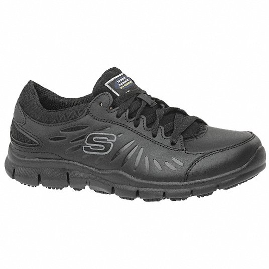 SKECHERS, W, 6 1/2, Athletic Shoe - 52ET14|76551EW -BLK 6.5 - Grainger