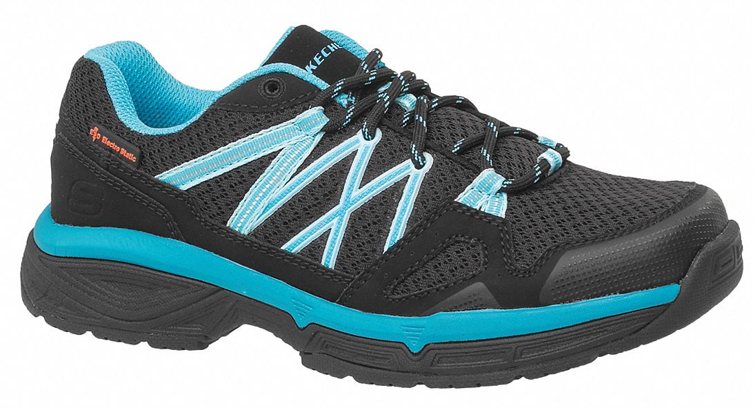 plain black running shoes