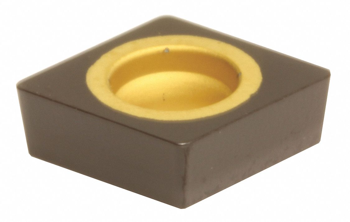 Diamond Turning Insert: CCMA Insert, Neutral, 3/32 in Thick, 1/64 in Corner Radius, AC420K