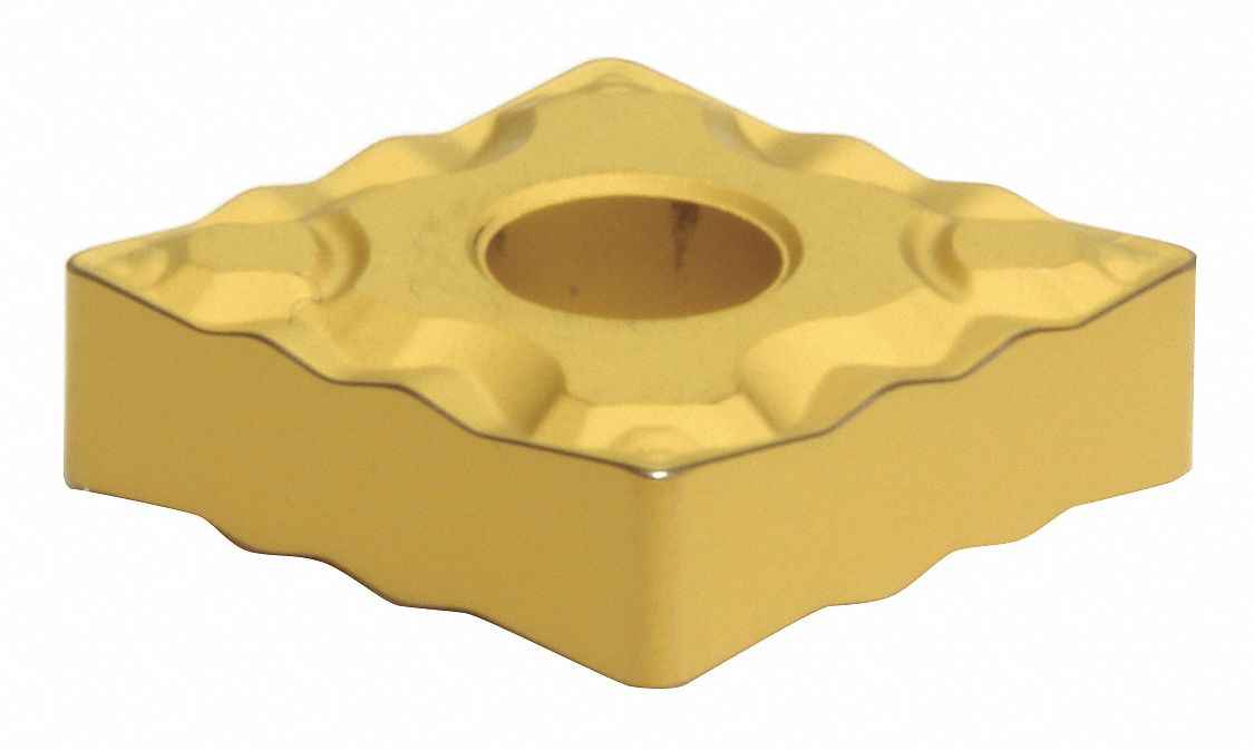 Diamond Turning Insert: CNMG Insert, Neutral, 1/8 in Thick, 1/64 in Corner Radius, AC810P