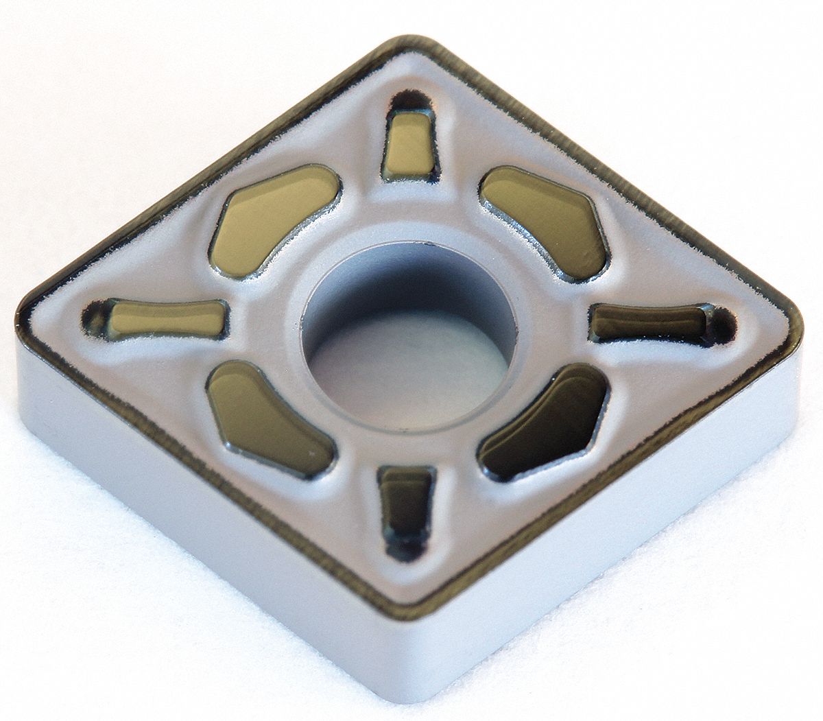 Diamond Turning Insert: CNMG Insert, Neutral, 1/4 in Thick, 1/32 in Corner Radius, AC8025P