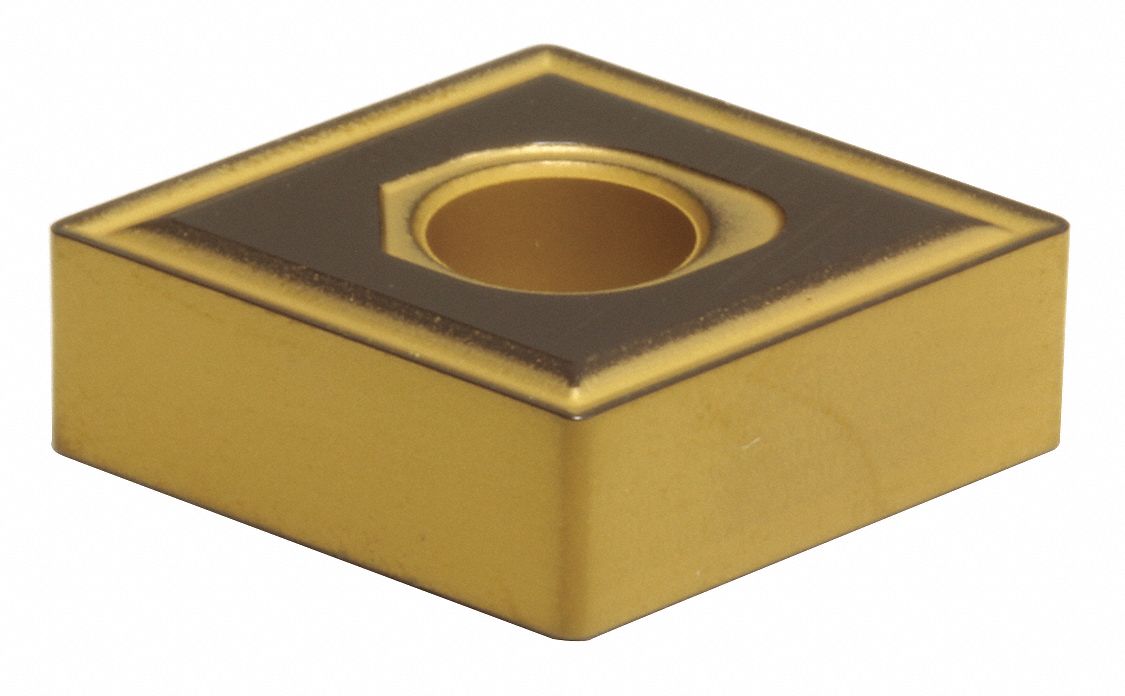 Diamond Turning Insert: CNMG Insert, Neutral, 1/4 in Thick, 3/64 in Corner Radius, AC6040M