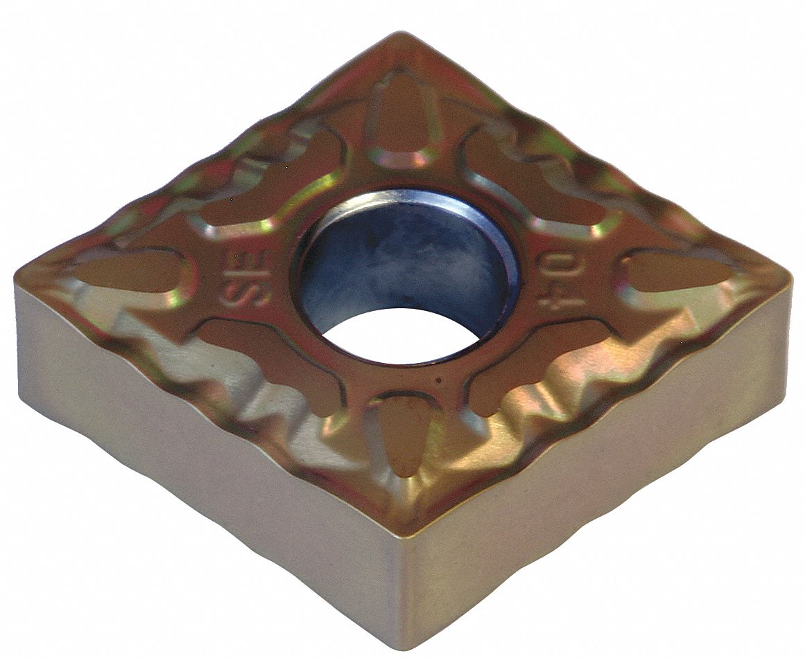 Diamond Turning Insert: CNMG Insert, Neutral, 3/16 in Thick, 1/64 in Corner Radius, T1500Z