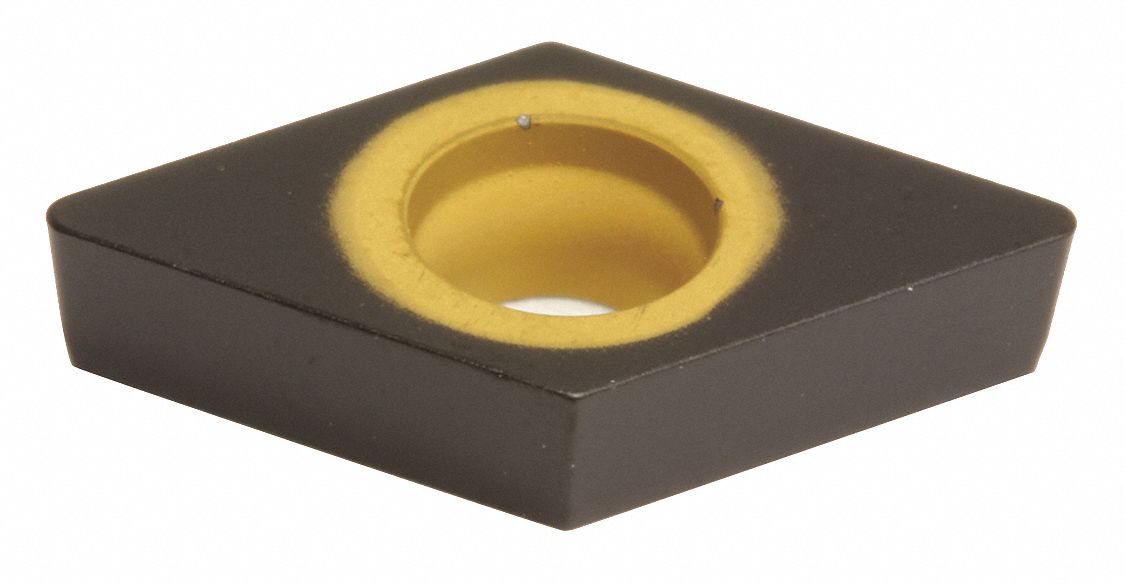 Diamond Turning Insert: DCMA Insert, Neutral, 3/32 in Thick, 1/64 in Corner Radius, AC420K