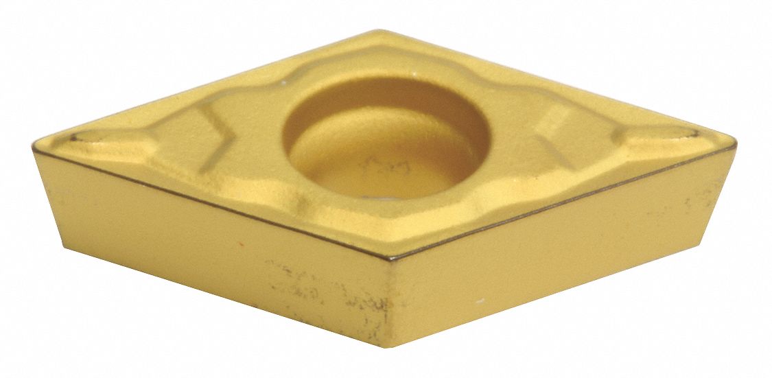 Diamond Turning Insert: DCMT Insert, Neutral, 3/32 in Thick, 0.0079 in Corner Radius