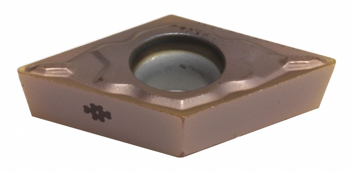 Diamond Turning Insert: DCMT Insert, Neutral, 5/32 in Thick, 1/64 in Corner Radius, AC530U