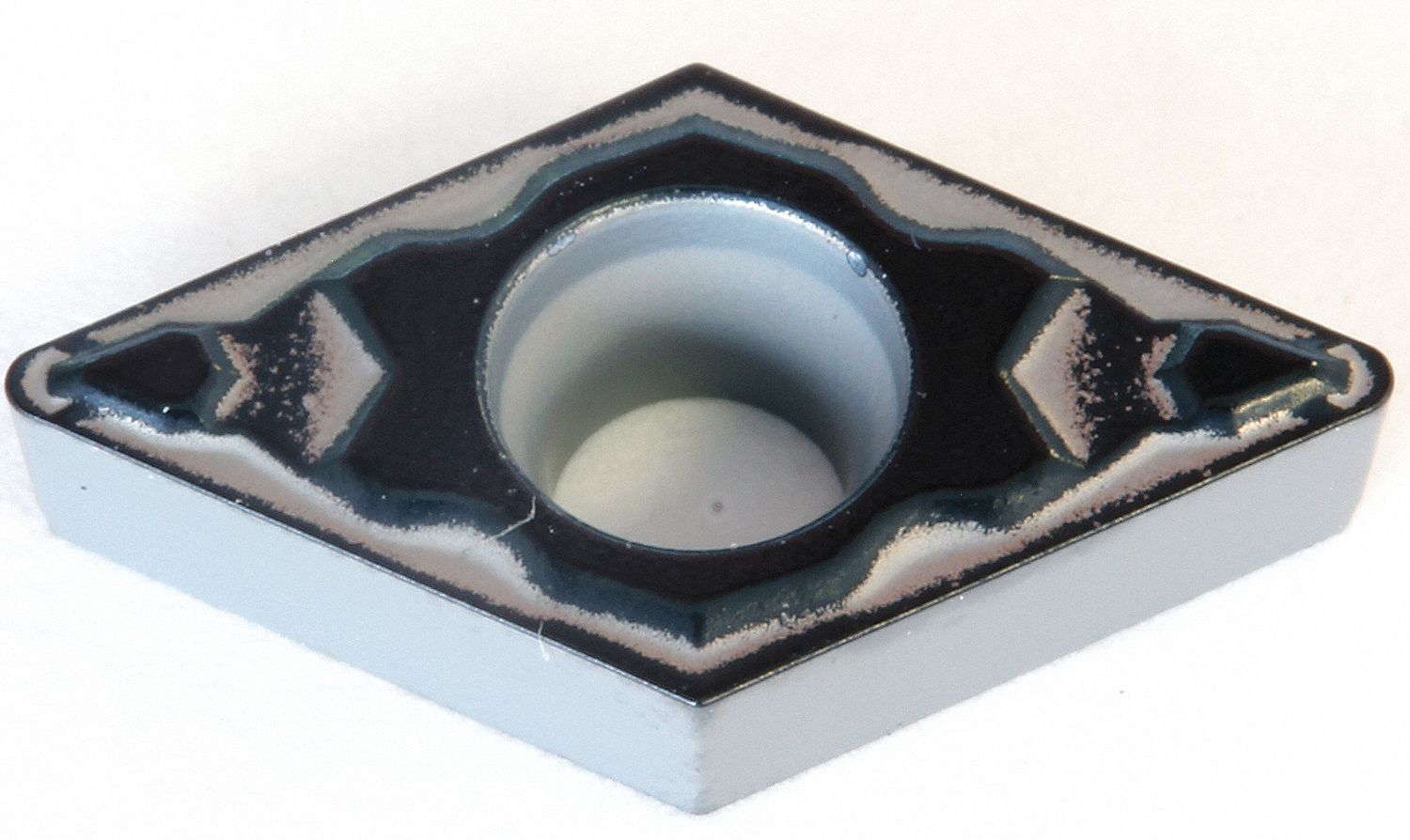 Diamond Turning Insert: DCMT Insert, Neutral, 5/32 in Thick, 1/64 in Corner Radius, AC6030M
