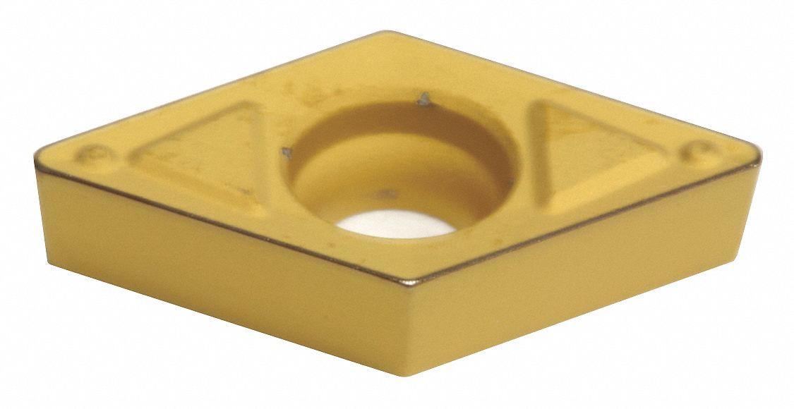 Diamond Turning Insert: DCMT Insert, Neutral, 3/32 in Thick, 1/64 in Corner Radius, AC830P