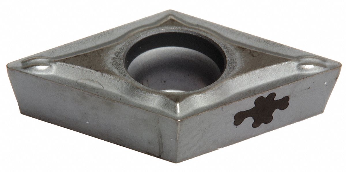 Diamond Turning Insert: DCMT Insert, Neutral, 3/32 in Thick, 0.0079 in Corner Radius