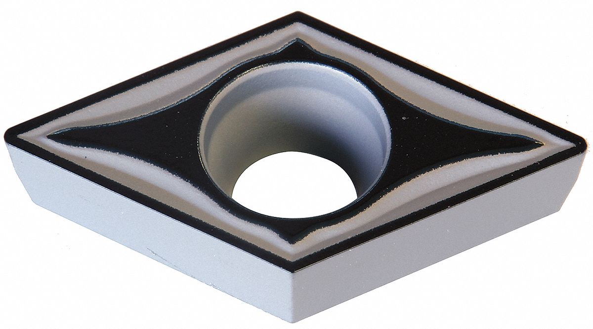 Diamond Turning Insert: DCMT Insert, Neutral, 5/32 in Thick, 1/32 in Corner Radius, AC8025P