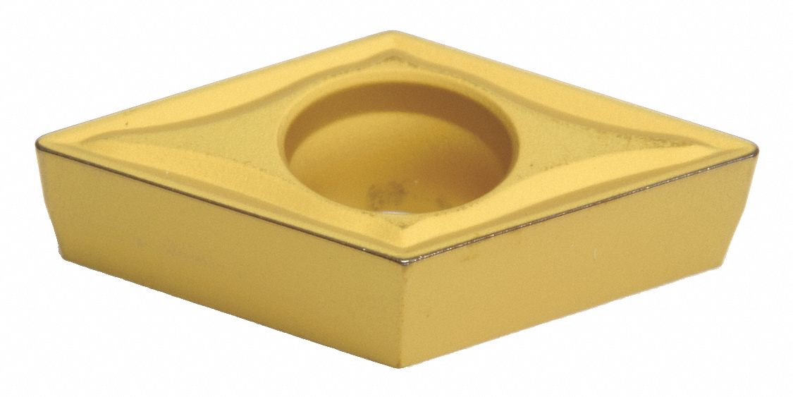 Diamond Turning Insert: DCMT Insert, Neutral, 5/32 in Thick, 1/32 in Corner Radius, AC810P