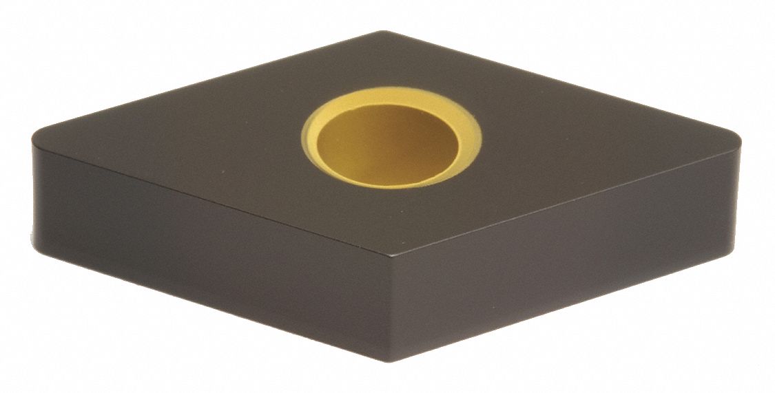 Diamond Turning Insert: DNMA Insert, Neutral, 1/4 in Thick, 1/32 in Corner Radius, AC420K