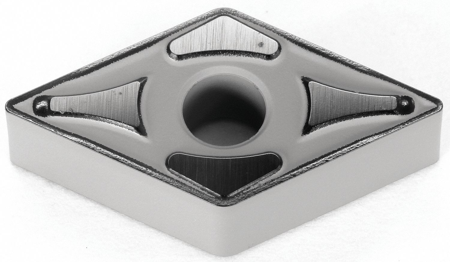 Diamond Turning Insert: DNMG Insert, Neutral, 3/16 in Thick, 1/32 in Corner Radius, AC6030M