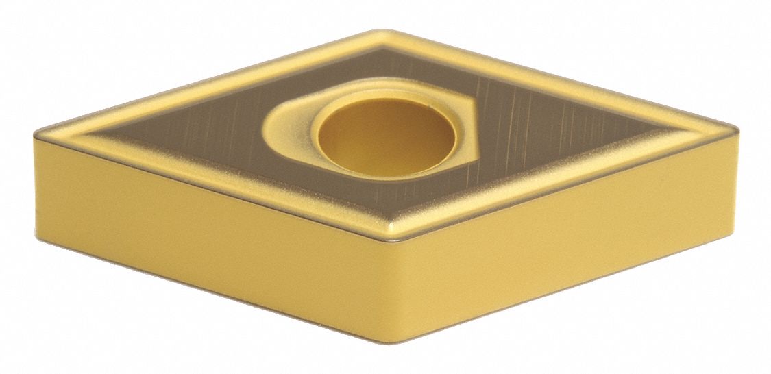 Diamond Turning Insert: DNMG Insert, Neutral, 3/16 in Thick, 1/32 in Corner Radius, AC6030M