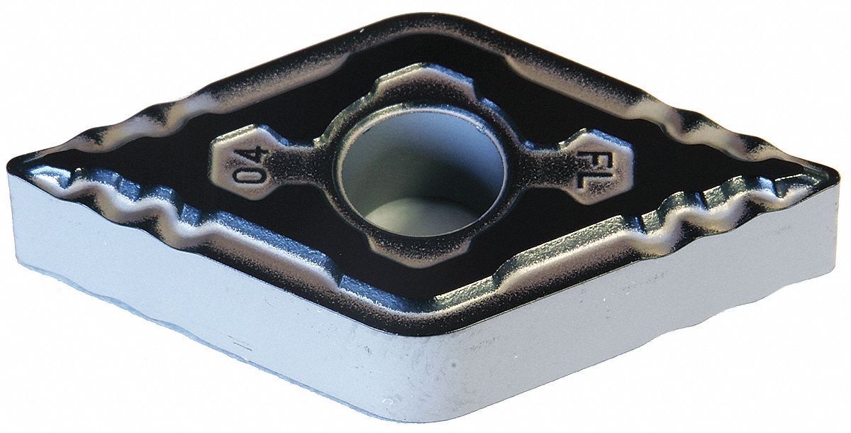 Diamond Turning Insert: DNMG Insert, Neutral, 3/16 in Thick, 1/32 in Corner Radius, AC8025P