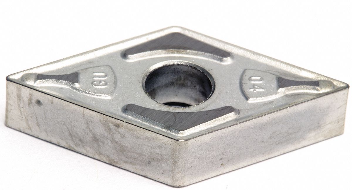 Diamond Turning Insert: DNMG Insert, Neutral, 3/16 in Thick, 1/32 in Corner Radius, T1500A