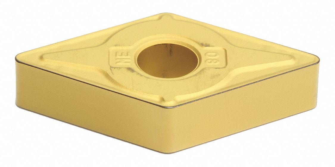 Diamond Turning Insert: DNMG Insert, Neutral, 1/4 in Thick, 3/64 in Corner Radius, AC820P