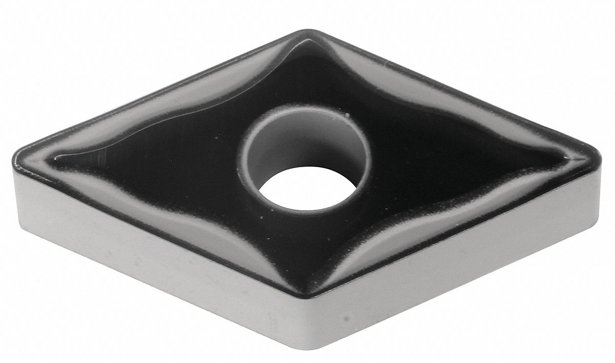 Diamond Turning Insert: DNMG Insert, Neutral, 3/16 in Thick, 1/32 in Corner Radius, AC6030M
