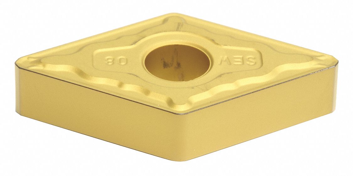 Diamond Turning Insert: DNMX Insert, Neutral, 3/16 in Thick, 1/32 in Corner Radius, AC8025P