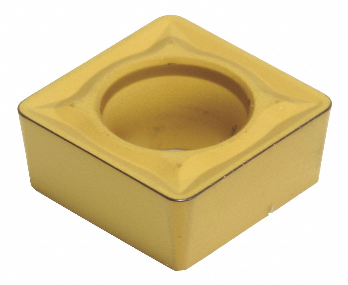 Square Turning Insert: 1/2 in Inscribed Circle, Neutral, 1/32 in Corner Radius, Al203+TiCN