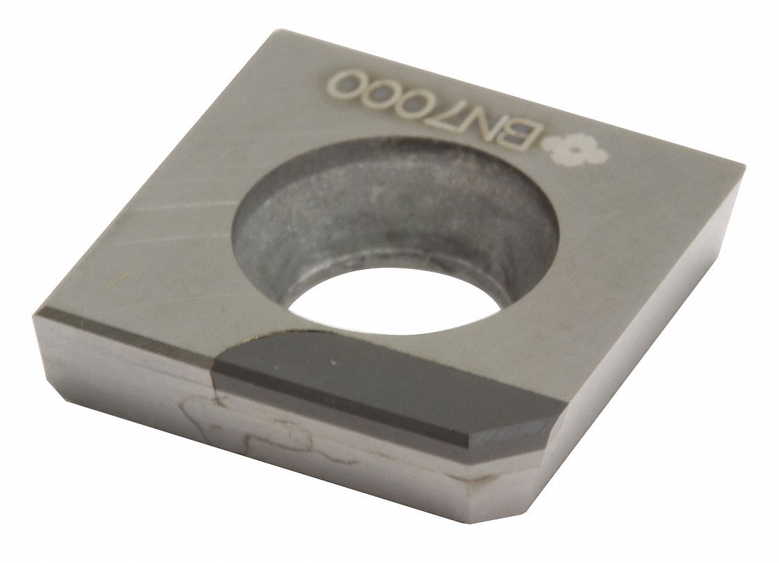 Square Turning Insert: 1/2 in Inscribed Circle, Neutral, 0° Clearance Angle, SNEW Insert