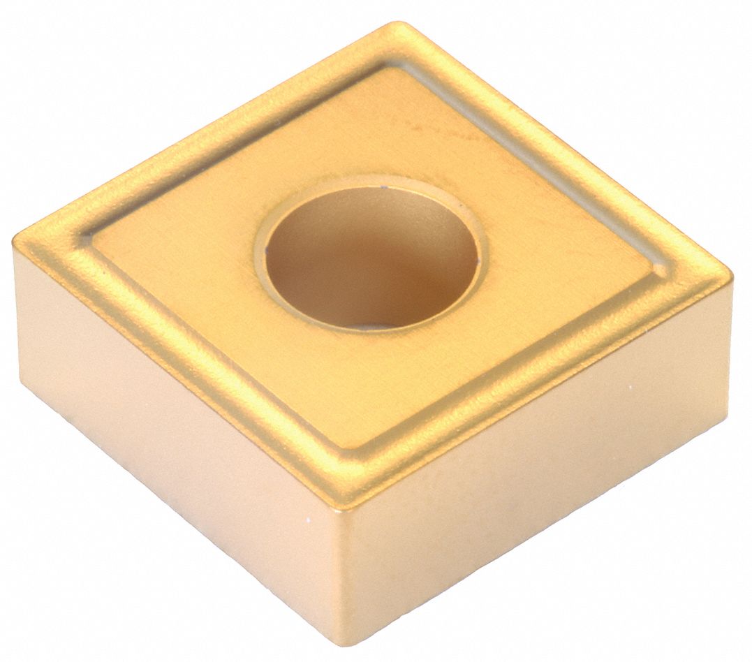 Square Turning Insert: 1/2 in Inscribed Circle, Neutral, 1/64 in Corner Radius, Al203+TiCN