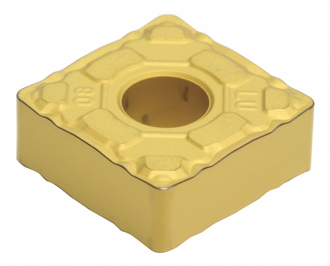 Square Turning Insert: 1/2 in Inscribed Circle, Neutral, 1/32 in Corner Radius, Al203+TiCN