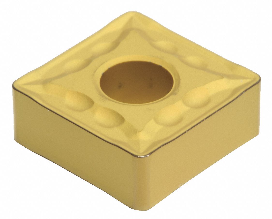 Square Turning Insert: 1 in Inscribed Circle, Neutral, 3/32 in Corner Radius, Al203+TiCN