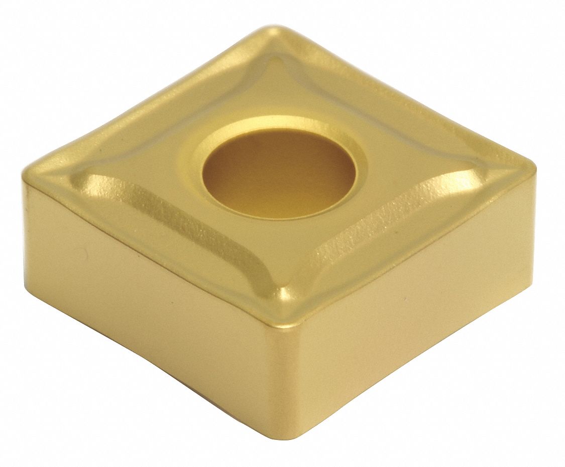 Square Turning Insert: 1/2 in Inscribed Circle, Neutral, 1/32 in Corner Radius, Al203+TiCN