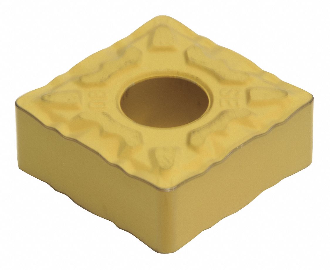 Square Turning Insert: 1/2 in Inscribed Circle, Neutral, 1/32 in Corner Radius, Al203+TiCN
