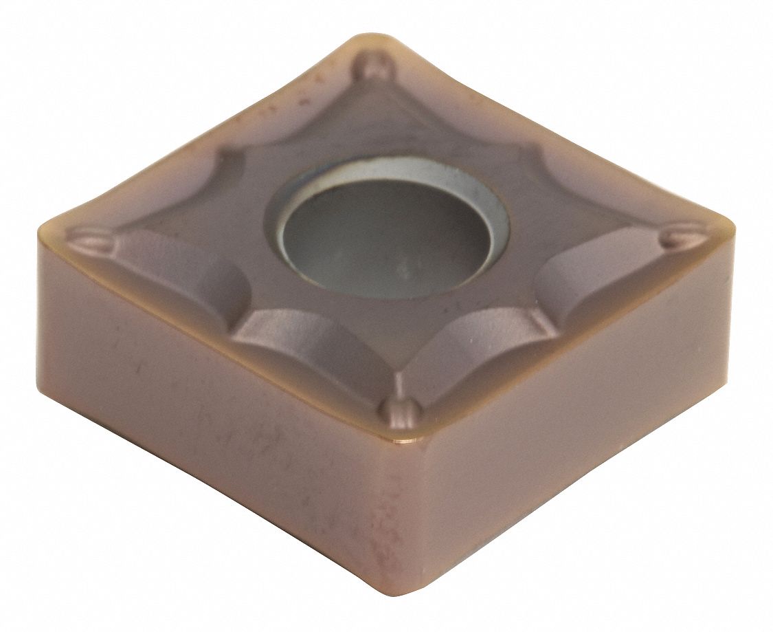 Square Turning Insert: 1/2 in Inscribed Circle, Neutral, 1/32 in Corner Radius, Al203+TiCN