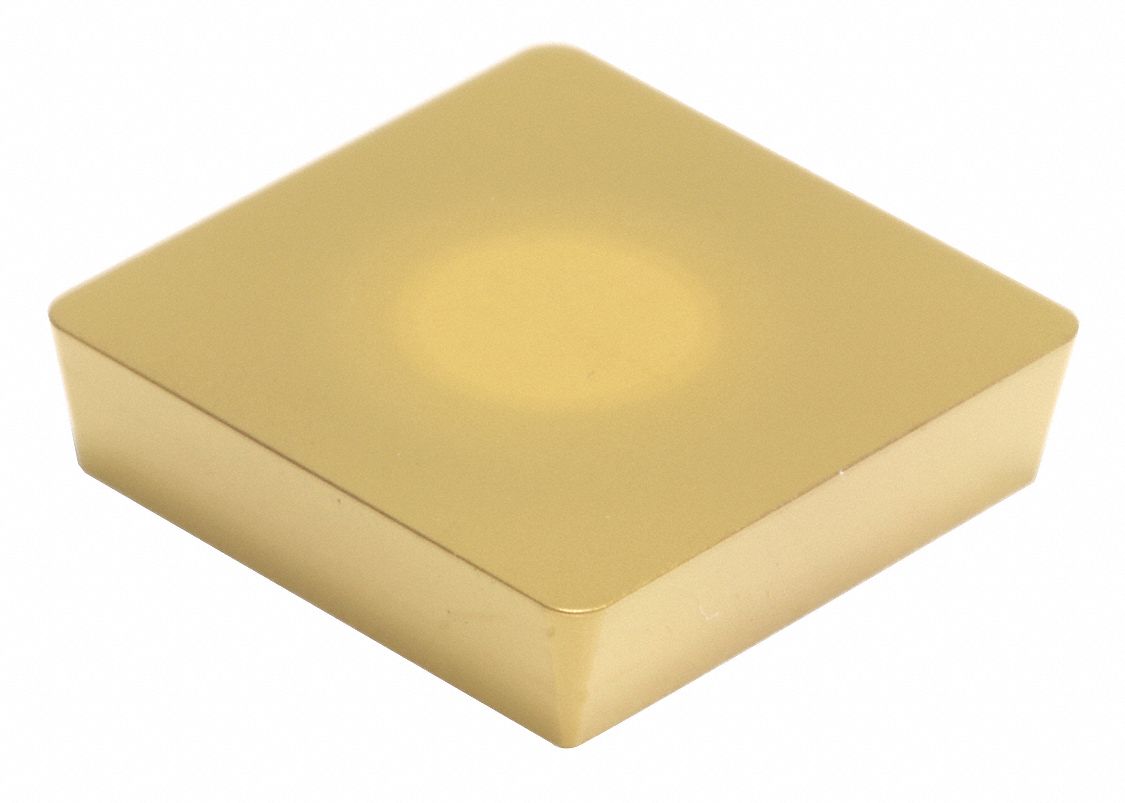 Square Turning Insert: 1/4 in Inscribed Circle, Neutral, 1/32 in Corner Radius, SPG Insert