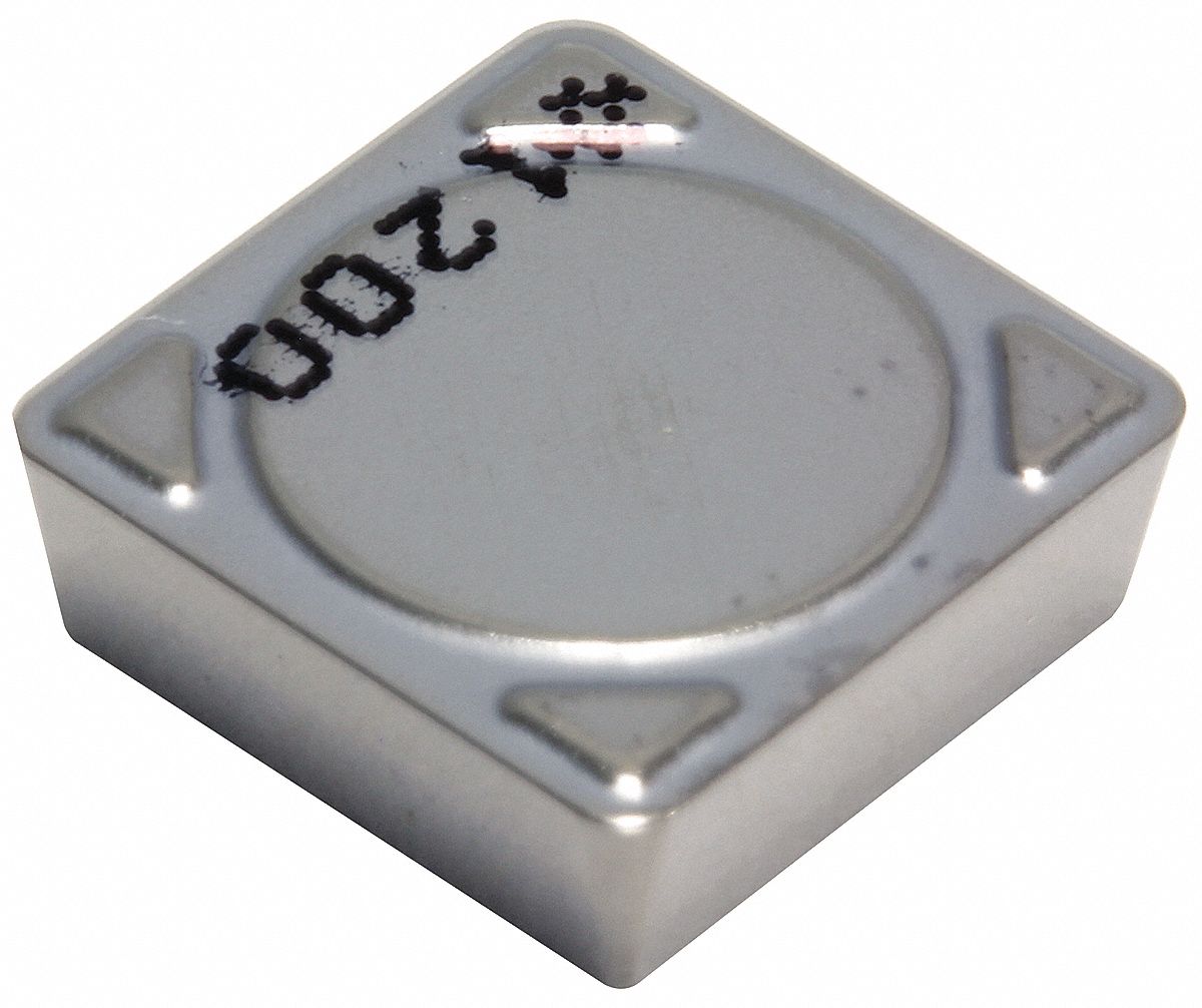 Square Turning Insert: 1/2 in Inscribed Circle, Neutral, 1/32 in Corner Radius, SPMR Insert