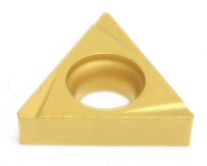Triangle Turning Insert: 5/8 in Inscribed Circle, Neutral, 5° Clearance Angle, TBGT Insert