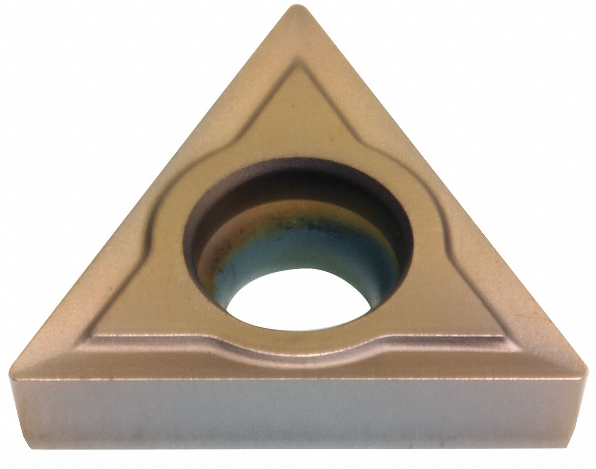 Triangle Turning Insert: 1/4 in Inscribed Circle, Neutral, MEFM Chip-Breaker, TCGT Insert