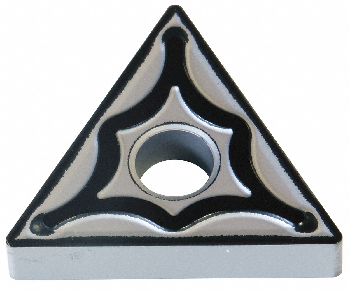 Triangle Turning Insert: 1/2 in Inscribed Circle, Neutral, EUX Chip-Breaker, TNMG Insert