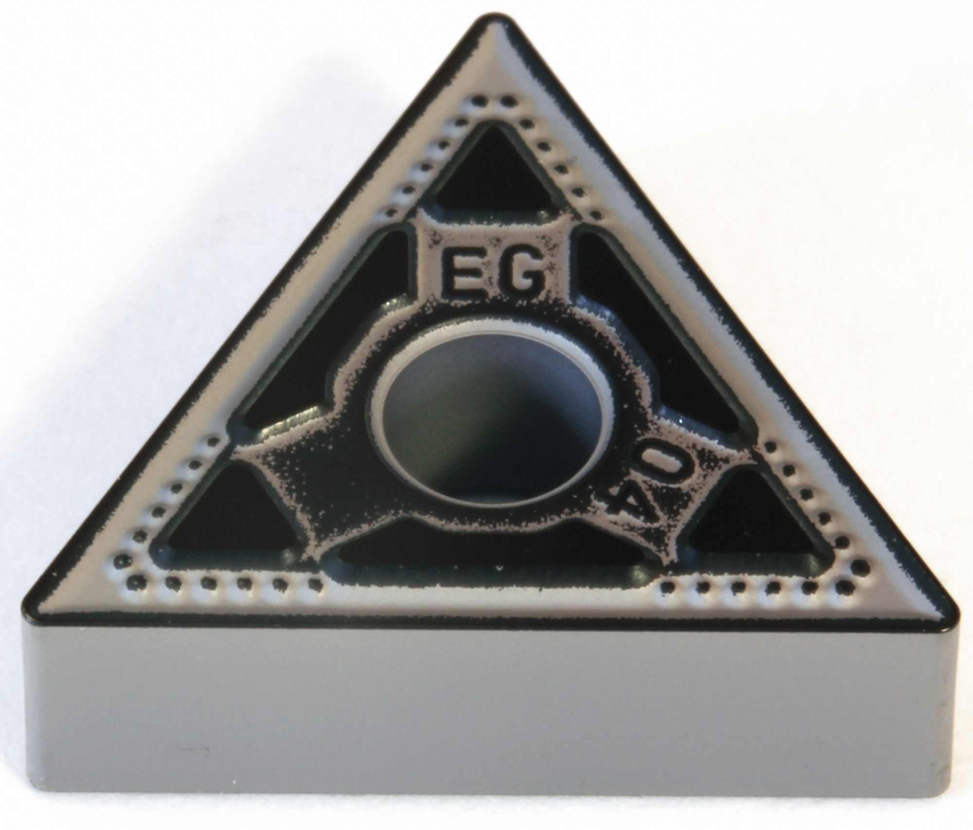 Triangle Turning Insert: 3/8 in Inscribed Circle, Neutral, EEG Chip-Breaker, Absotech
