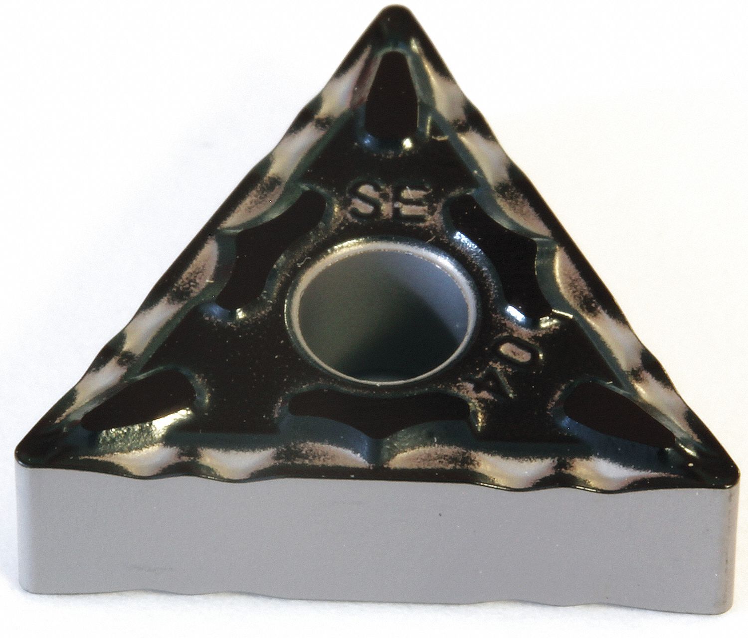 Triangle Turning Insert: 3/8 in Inscribed Circle, Neutral, ESE Chip-Breaker, TNMG Insert