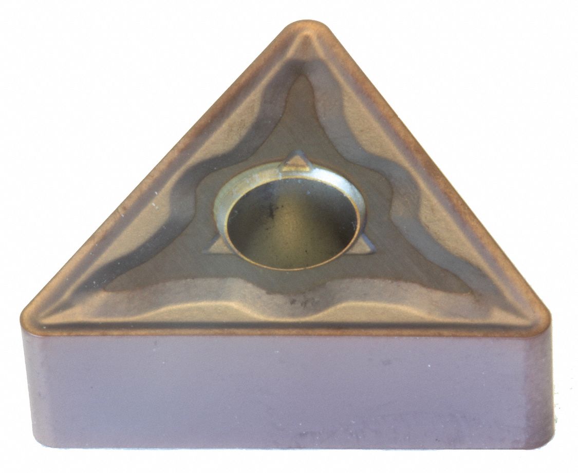Triangle Turning Insert: 3/4 in Inscribed Circle, Neutral, EEM Chip-Breaker, TiAlN+AlCrN