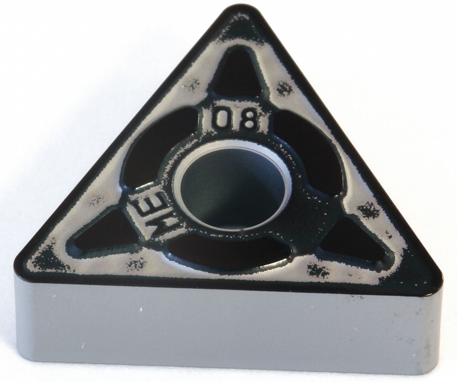 Triangle Turning Insert: 1/2 in Inscribed Circle, Neutral, EME Chip-Breaker, TNMG Insert