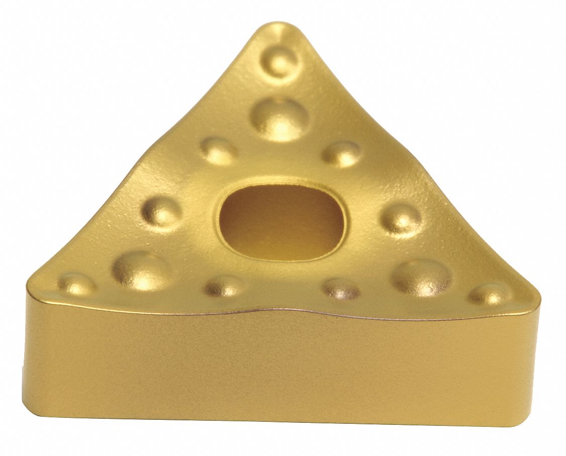 Triangle Turning Insert: 3/8 in Inscribed Circle, Neutral, ENP Chip-Breaker, Al203+TiCN