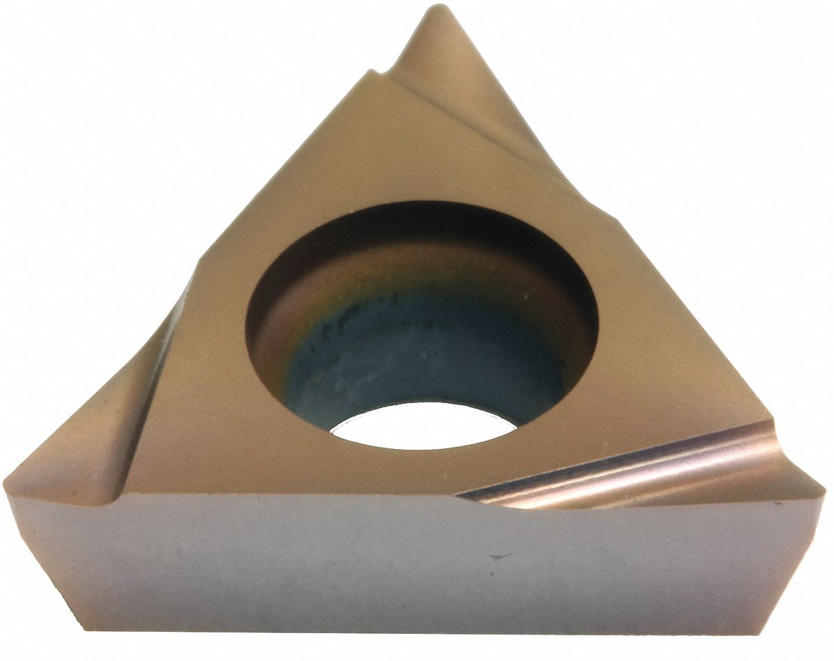 Triangle Turning Insert: 1/4 in Inscribed Circle, Neutral, FY Chip-Breaker, TPGT Insert