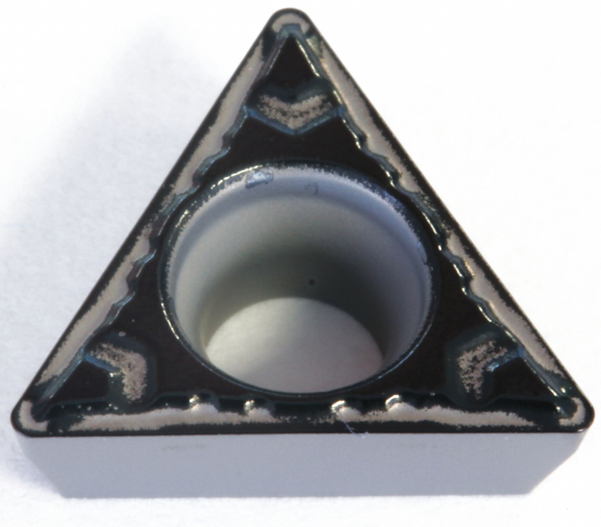 Triangle Turning Insert: 1/4 in Inscribed Circle, Neutral, ELU Chip-Breaker, Absotech