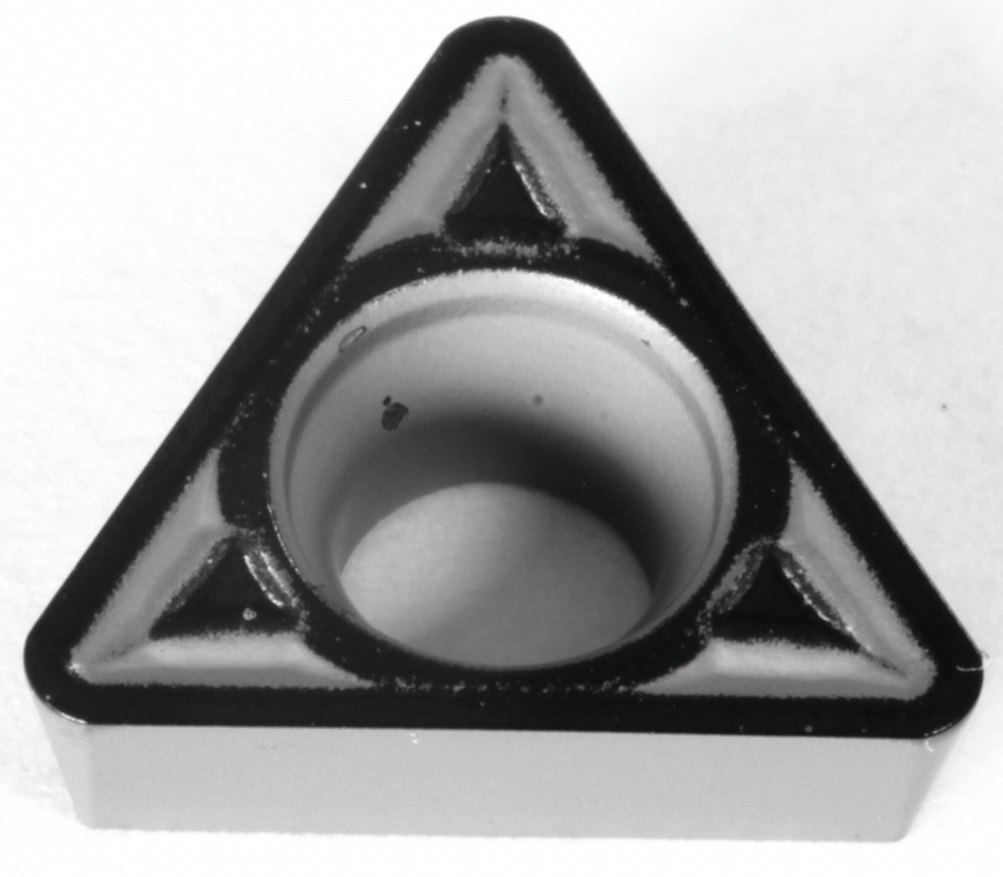 Triangle Turning Insert: 1/4 in Inscribed Circle, Neutral, EMU Chip-Breaker, TPMT Insert