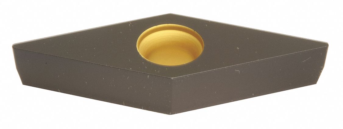 Diamond Turning Insert: VBMA Insert, Neutral, 3/16 in Thick, 1/32 in Corner Radius, AC420K