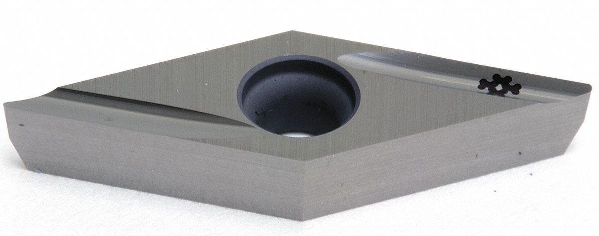 Diamond Turning Insert: VCGT Insert, Neutral, 1/8 in Thick, 0.0079 in Corner Radius, T1500A