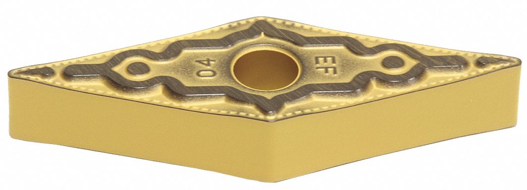 Diamond Turning Insert: VNMG Insert, Neutral, 3/16 in Thick, 1/64 in Corner Radius, AC6030M