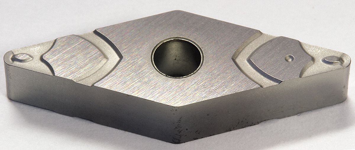 Diamond Turning Insert: VNMG Insert, Neutral, 3/16 in Thick, 1/64 in Corner Radius, T1500A