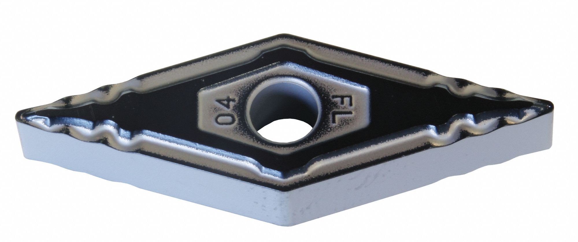 Diamond Turning Insert: VNMG Insert, Neutral, 3/16 in Thick, 1/32 in Corner Radius, AC8025P